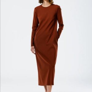 Tibi // NWT Compact Ultra Stretch Knit Long Sleeve Open Back Dress